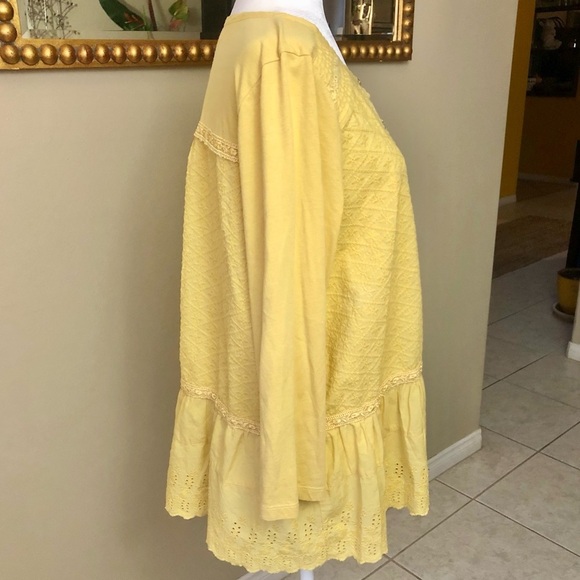 LOGO Cotton Blend Embroidered Knit Button Down Shirt - Picture 6 of 12